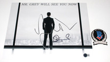 JAMIE DORNAN SAM TAYLOR-JOHNSON SIGNED FIFTY SHADES 11x14 MOVIE PHOTO BECKETT