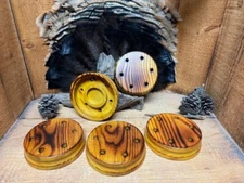 1 - EASY GRIP Flamed Osage Orange Turkey Friction Call Pot w/ Spray Finish