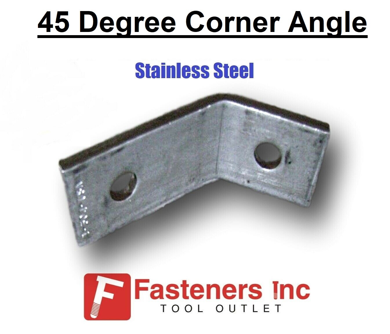 2-Hole 45 Degree Stainless Steel Corner Angle Bracket for Unistrut Channel