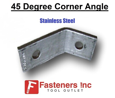 2-Hole 45 Degree Stainless Steel Corner Angle Bracket for Unistrut Channel