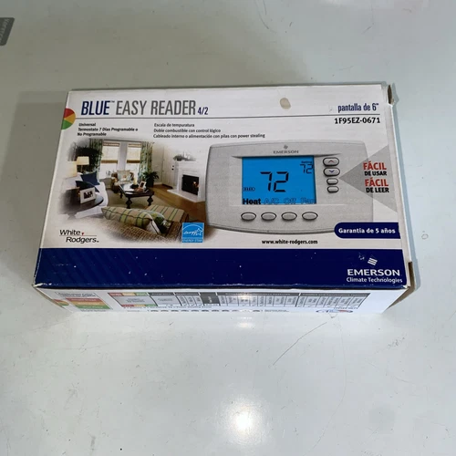 MIB - White-Rodgers 1F95-0671 Universal 7-Day Programmable Thermostat, 4H/2C NEW