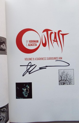 NEW ECCC 2017 SIGNED ROBERT KIRKMAN Outcast Vol 1 FIRST PRINTING - Picture 2 of 3
