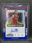 2021-22 Contenders Auto Evan Mobley FOTL Blue Shimmer #/20 Rookie Ticket Cavs