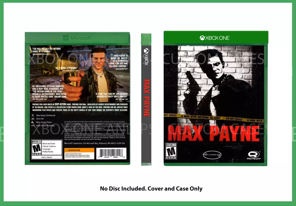 CUSTM CASE REPLACEMENT NO DISC Max Payne 3 XBOX SEE DESCRIPTION