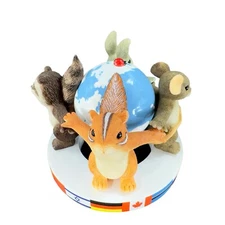 Charming Tails Fitz and Floyd Friends Around The World Resin Whimsical Figurine
