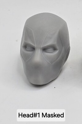 3d Printed RED MOUTHY MERCENARY HEAD#1  1:12 6'' Classified/ Legend Compatible 