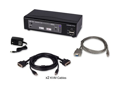 [ConnectPRO] UD-12+ - DVI/USB KVM Switch w/DDM Technology *Vinyl Wrap Available*