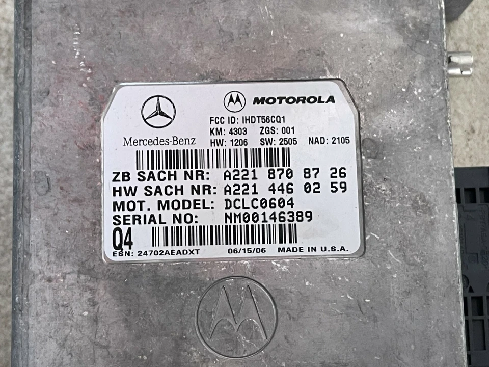 MÓDULO DE CONTROL DE COMUNICACIÓN POR VOZ OEM MERCEDES-BENZ SLK280 SLK350 SLK55 05-11 Foto 3 de 3