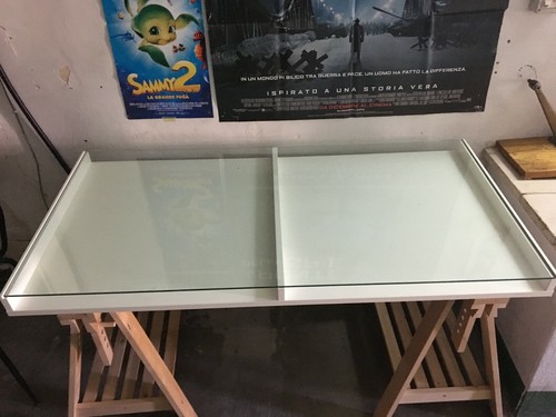 TAVOLO IKEA PER DISEGNO TECNICO CON RIPIANO IN VETRO 150X75 | eBay