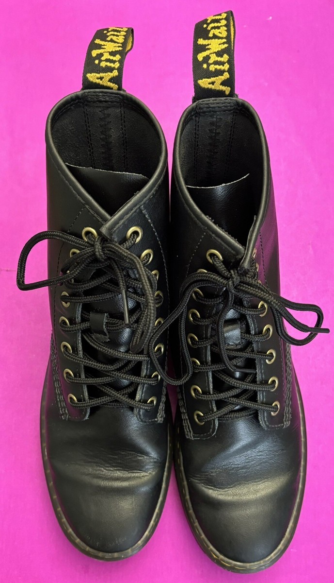 Dr. Martens Zavala Boots Black 8 Eye Lace Up Womens 9 Mens 8  display picture 1