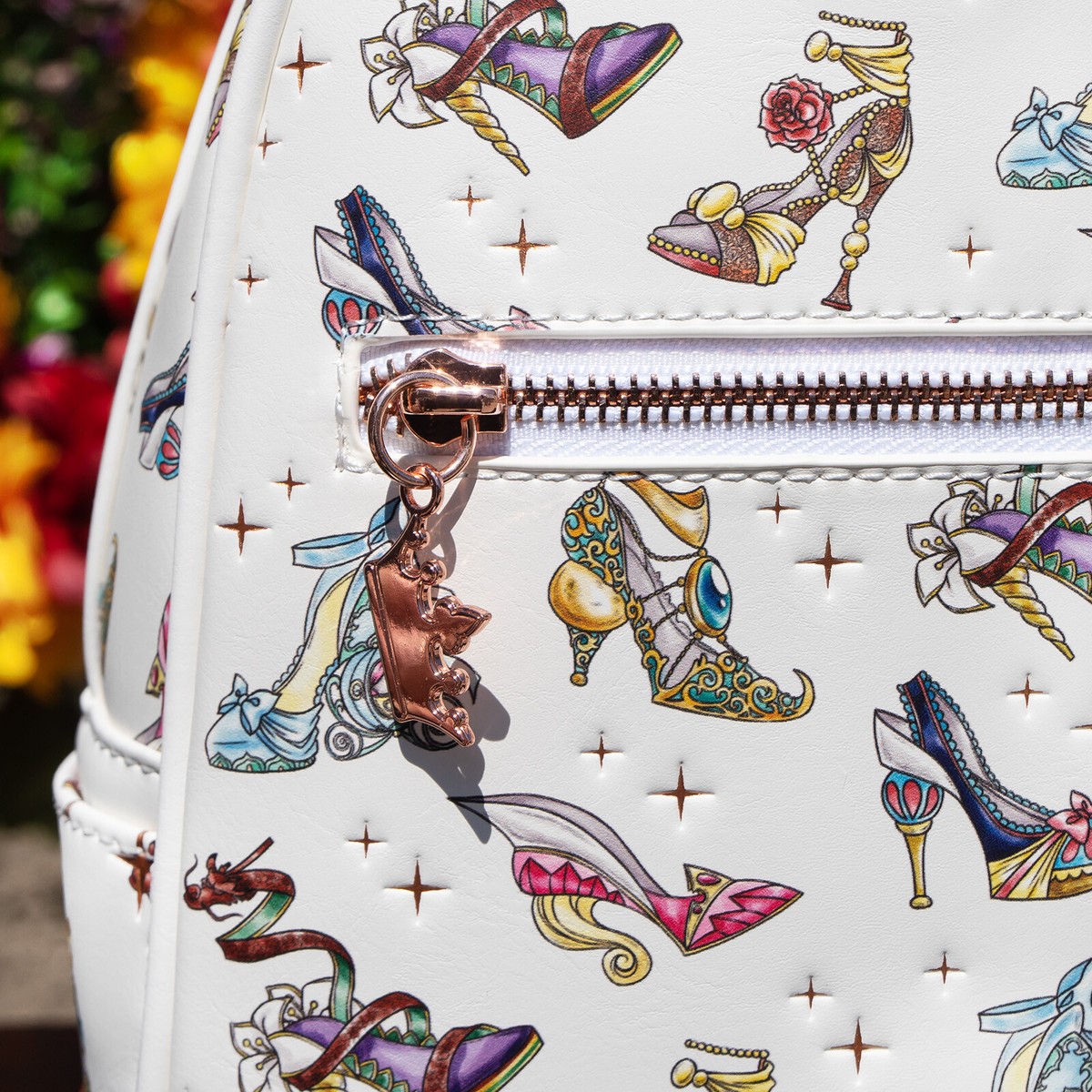 NWT Loungefly Disney Princess Heels Mini Backpack *New with  display picture 1