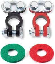 Negative & Positive Auto Battery Cable Terminal Top Post Connector For Cars New