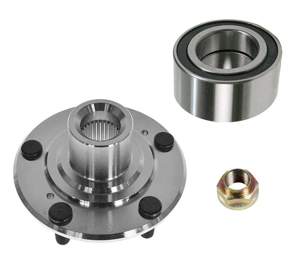 2 Front Wheel Hub Bearing Kits Fit 2016 Honda Civic 2.0L EX 2.0L LX Only W Nuts - Image 2 of 4