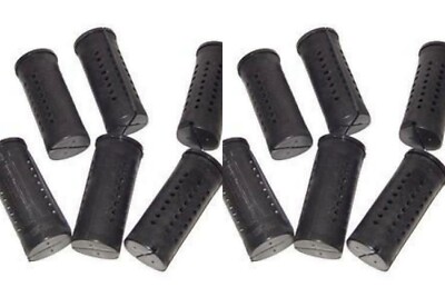 12 Burmax Cold Wave  PERM Rods 1 1/4'' Jumbo BLACK (2packs of 6) SEALED