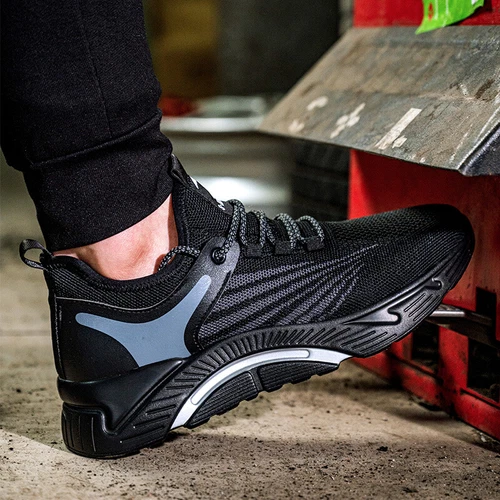 Men's Safety Shoes Lightweight Steel Toe Cap Indestructible Work Boots Sneakers - Picture 10 of 20