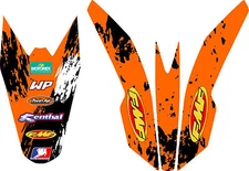 09-15  KTM 65 SX FMF Front & Rear Fender Sticker Kit Decal Graphic Exhaust