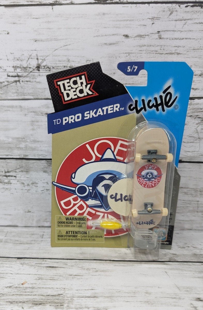 Tech Deck Joey Brezinski Wooden - Planche à Doigts Cliche Skateboards El Gimpo - Rare