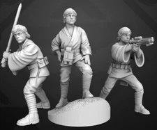 Star Wars Legion Luke Skywalker Expansion Proxy Models 3d Printed