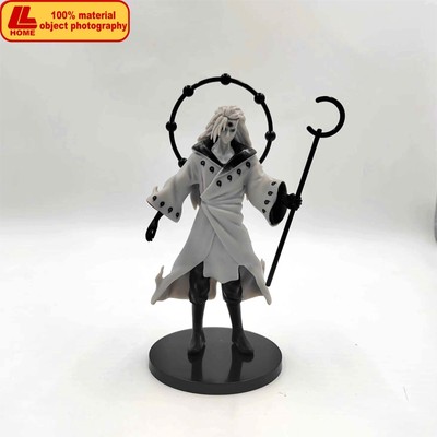 Anime ninja Uchiha Madara Rikudo Sennin Black scepter Figure Statue Toy Gift