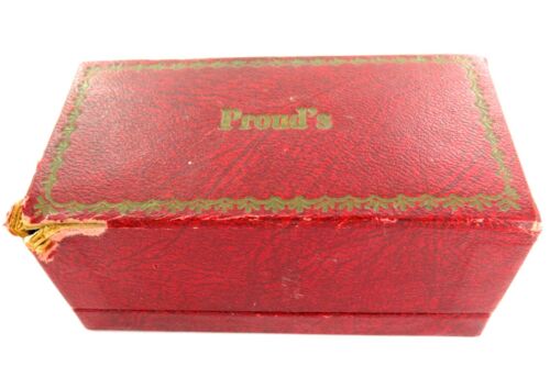 .VERY OLD / VINTAGE PROUDS JEWELLERS WATCH / JEWELLERY BOX. - Photo 1 sur 5