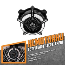 Turbine Spike Air Filter Cleaner For Harley Touring Road Street Glide 2008-2016