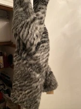 🧣Animal 🥇 Designer MICHAEL Michael Kors Tiger-Print Faux-Fur Pull-Through Scaf