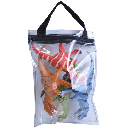 Wild Republic Toy DINOSAUR DINO Model Figurine 4 Piece Polybag Zip 23763 T-Rex - Picture 2 of 3