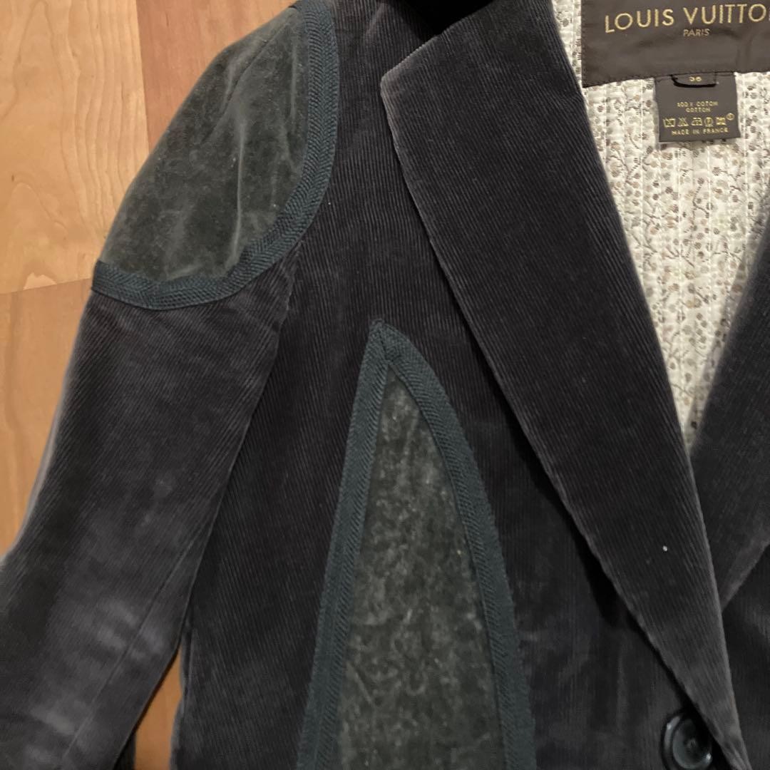 Louis Vuitton Corduroy Patchwork Jacket Men's Tai… - image 2