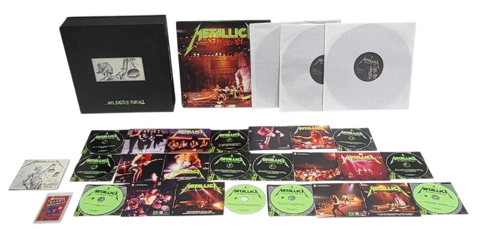 NEW Metallica And Justice For All Remastered PARTIAL Deluxe Box Set Seattle '89