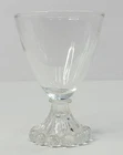 Vintage Anchor Hocking Boopie 4" “ Juice/Cocktail Tumbler Footed Clear Glass