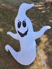 4 Foot Tall Halloween LED Inflatable Ghost With Smile Yard Decoration Decor