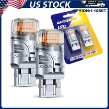 Autoone 3000k Amber 7440 7441 7443 W21w Wy21w Bright Led Turn Signal Lamps 2-20x
