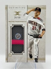 🔥 Zack Greinke Game Used Jersey /50 2017 Topps Definitive Diamondbacks SP Relic