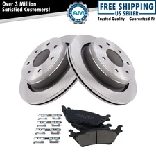 Rear Brake Pad & Rotor Kit Brake Rotor For 2012-2014 Ford F-150