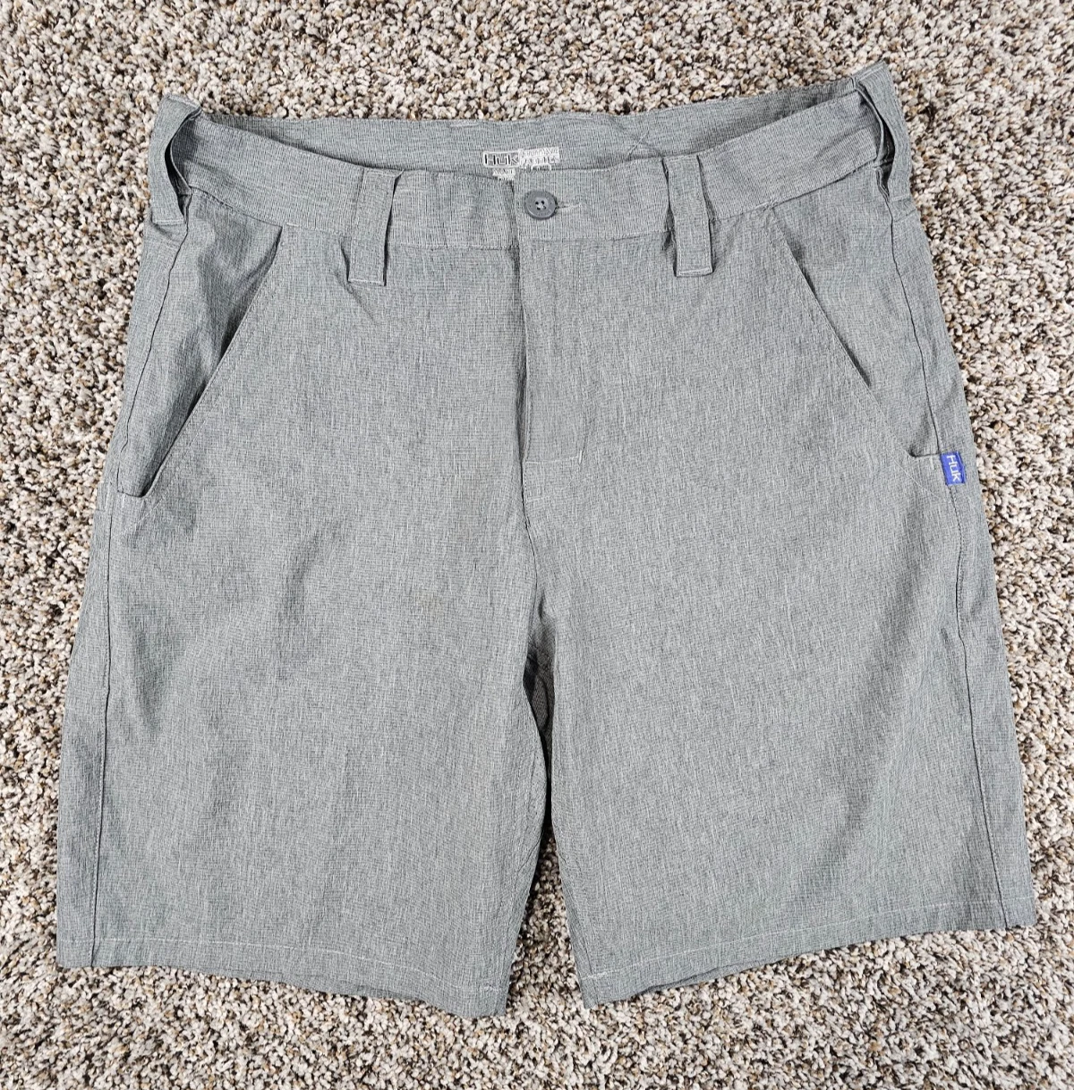 Huk Performance Fishing Mens Sz L Athletic Performance Shorts Light Gray
Opens in a new window or ta