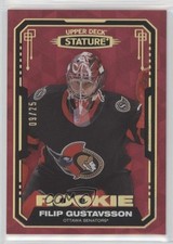 2021-22 Upper Deck Stature Rookies Red Design Variant 9/25 Filip Gustavsson 1e7g