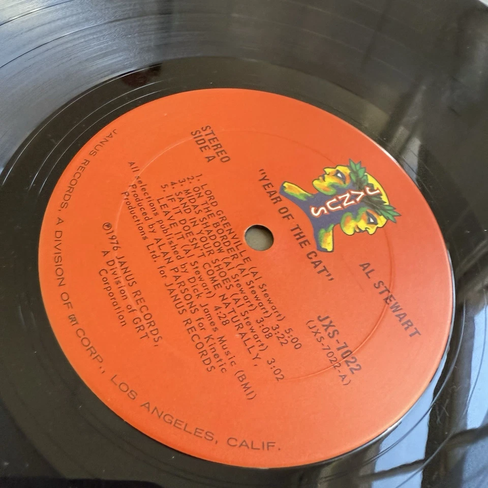 1976 AL STEWART  YEAR OF THE CAT"  1st US Press Complete W/Sleeve! Nice Copy Foto 4 de 4