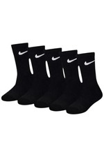 Nike Kid's Boy 5-Pack Dri-FIT Performance Crew Socks Black