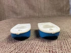 2- VTG Fisher Price Little People Play Family House Blue Boat #985 Dinghy