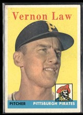 1958 Topps #132 Vernon Law GD/VG