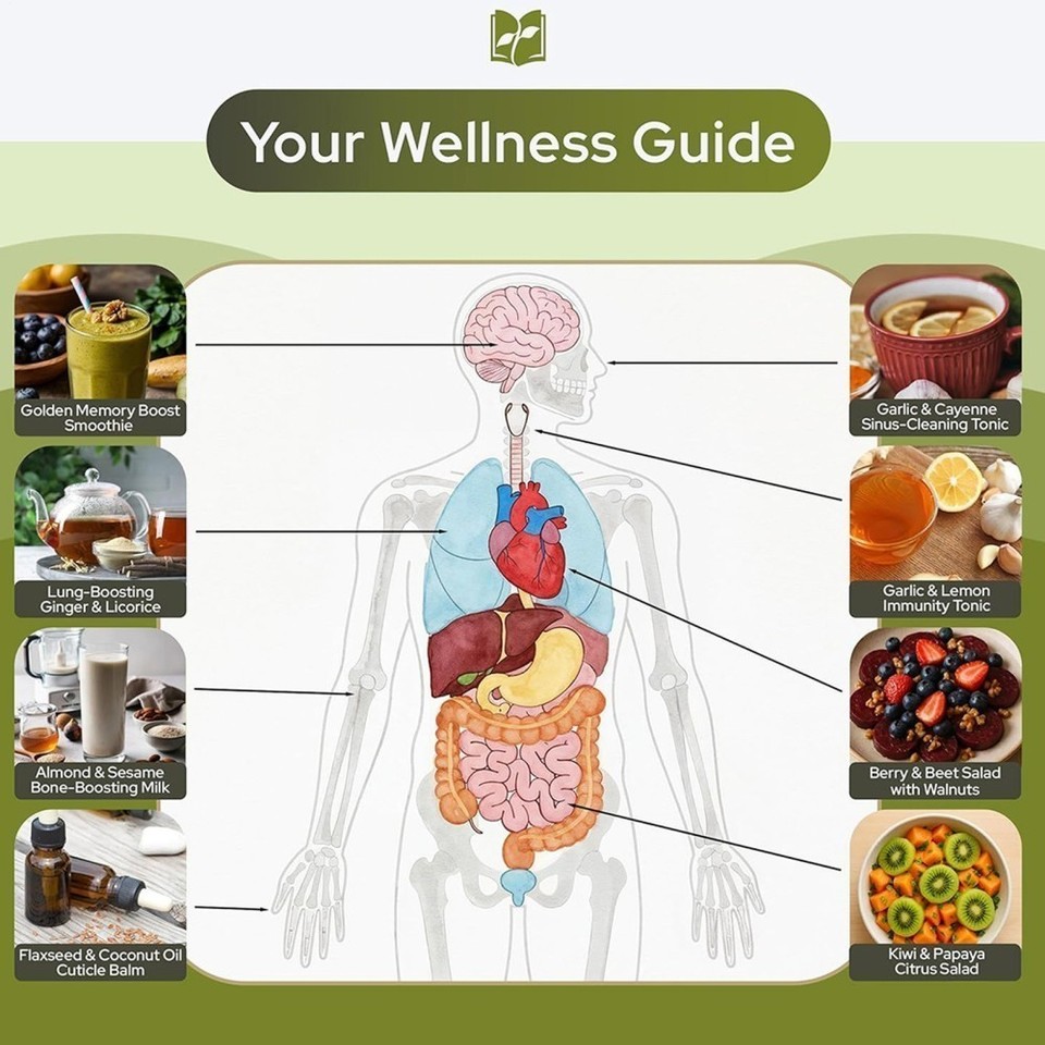 The Natural Healing Handbook Spiral-Bound Guide For Herbal Remedies And ...