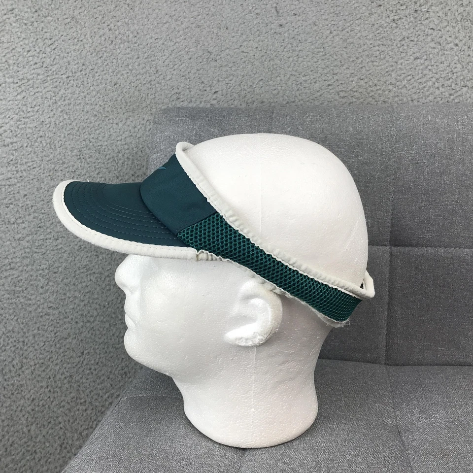 Gorra Nike Gorra Correa Trasera Luz Pluma Dri-Fit Verde Blanco Malla Tenis Golf Para Hombres Foto 3 de 4