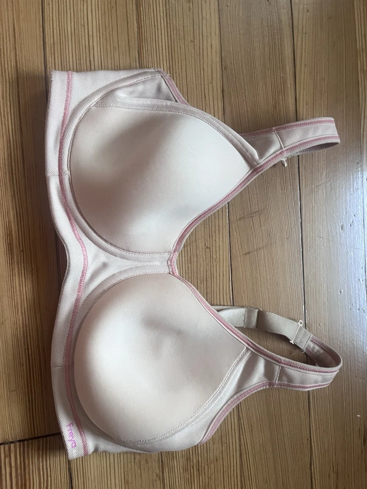Lote de 2 sujetadores deportivos Freya con aros nude talla 32DD — forrados, sin forro Foto 3 de 4