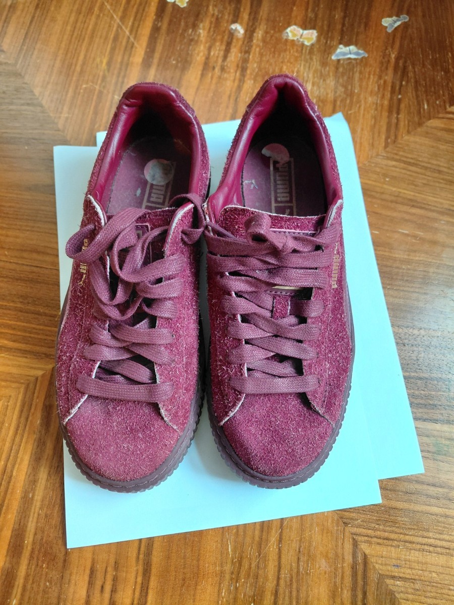 Puma Suede Platform Elemental Women's Trainers Burgundy/Maroon