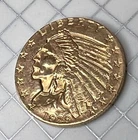 1929 $2.5 2 1/2 Dollar Gold Indian Head Liberty Quarter Eagle Coin AUC