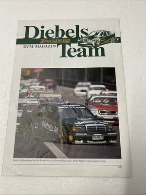 Diebels Zakspeed Team DTM Magazin 1992 Hockenheim Mercedes