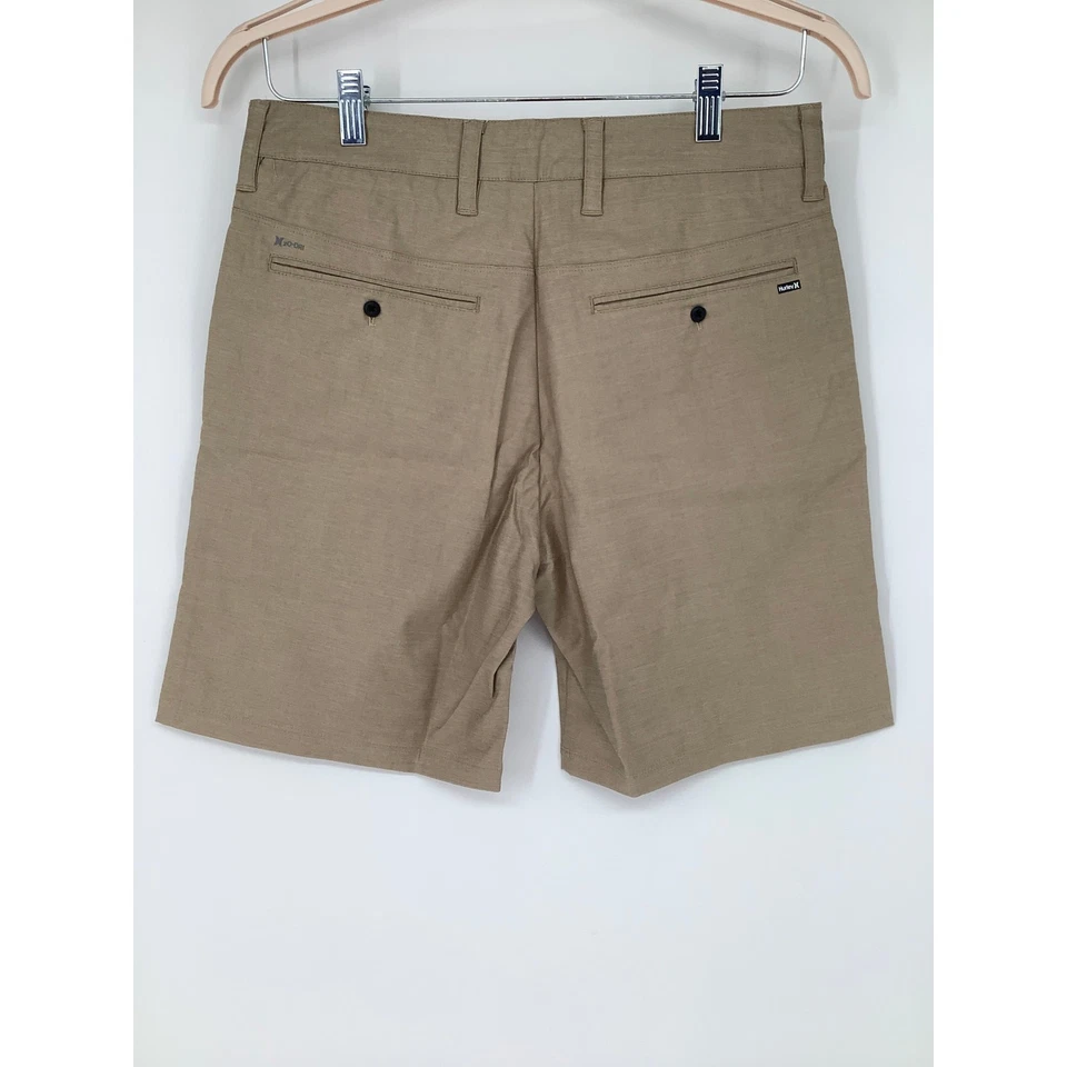 Pantalones Cortos para Caminar Hurley Para Hombre 29 Caqui H2o Dri Breathe 21" Informales Golf Preppy F8-10 Foto 4 de 4