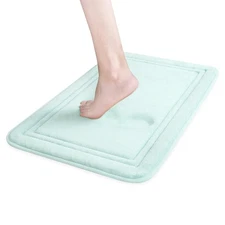 Memory Foam Bath Mat 24x16, Non Slip, Machine Washable, Quick Dry & Absorbent