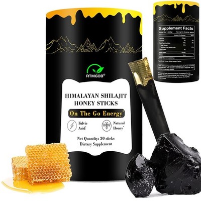 Better Alt Pure Himalayan Shilajit Sticks with Organic Honey, Naturally Sweeter