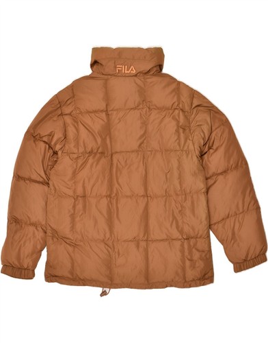 FILA Womens Padded Jacket IT 46 Large Brown Polyester BX02 - Picture 2 of 4